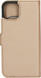 Mobiparts hoesje geschikt voor Apple iPhone 13 - Saffiano Wallet/Portemonnee hoesje - Magneet Sluiting - 3 Opbergvakken - Koper