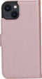 Mobiparts hoesje geschikt voor Apple iPhone 13 - Saffiano Wallet/Portemonnee hoesje - Magneet Sluiting - 3 Opbergvakken - Roze