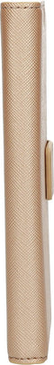 Mobiparts hoesje geschikt voor Apple iPhone 13 - Saffiano Wallet/Portemonnee hoesje - Magneet Sluiting - 3 Opbergvakken - Koper