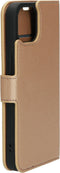 Mobiparts hoesje geschikt voor Apple iPhone 13 - Saffiano Wallet/Portemonnee hoesje - Magneet Sluiting - 3 Opbergvakken - Koper