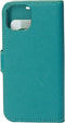 Mobiparts hoesje geschikt voor Apple iPhone 13 - Saffiano Wallet/Portemonnee hoesje - Magneet Sluiting - 3 Opbergvakken - Turquoise