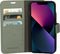 Mobiparts hoesje geschikt voor Apple iPhone 13 - Wallet/Boekhoesje - Eco Leer - Magneet Sluiting - Opberg vakken - Groen