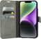 Mobiparts hoesje geschikt voor Apple iPhone 14 Plus - Wallet/Boekhoesje - Eco Leer - Magneet Sluiting - Opberg vakken - Grijs