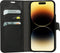 Mobiparts hoesje geschikt voor Apple iPhone 14 Pro Max - Wallet/Boekhoesje - Eco Leer - Magneet Sluiting - Opberg vakken - Zwart