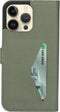 Mobiparts hoesje geschikt voor Apple iPhone 14 Pro Max - Wallet/Boekhoesje - Eco Leer - Magneet Sluiting - Opberg vakken - Groen