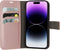 Mobiparts hoesje geschikt voor Apple iPhone 14 Pro - Wallet/Boekhoesje - Eco Leer - Magneet Sluiting - Opberg vakken - Roze