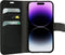 Mobiparts hoesje geschikt voor Apple iPhone 14 Pro - Wallet/Boekhoesje - Eco Leer - Magneet Sluiting - Opberg vakken - Zwart