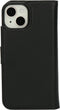 Mobiparts hoesje geschikt voor Apple iPhone 14 - Wallet 2-in-1 Boekhoesje - MagSafe - Echt Leder - Uitneembare Case - Sterke Magneet Sluiting - Contactloos betalen - Zwart