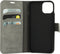 Mobiparts hoesje geschikt voor Apple iPhone 14 - Wallet/Boekhoesje - Eco Leer - Magneet Sluiting - Opberg vakken - Grijs