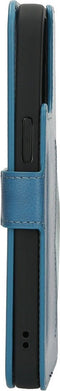 Mobiparts hoesje geschikt voor Apple iPhone 14 - Wallet/Boekhoesje - Eco Leer - Magneet Sluiting - Opberg vakken - Blauw