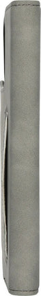 Mobiparts hoesje geschikt voor Apple iPhone 14 - Wallet/Boekhoesje - Eco Leer - Magneet Sluiting - Opberg vakken - Grijs