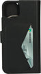 Mobiparts hoesje geschikt voor Apple iPhone 14 - Wallet/Boekhoesje - Eco Leer - Magneet Sluiting - Opberg vakken - Zwart
