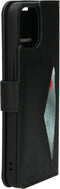 Mobiparts hoesje geschikt voor Apple iPhone 15/14/13 - Wallet/Boekhoesje - Eco Leer - Magneet Sluiting - Opberg vakken - Zwart