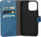 Mobiparts hoesje geschikt voor Apple iPhone 15 Pro Max - Wallet/Boekhoesje - Eco Leer - Magneet Sluiting - Opberg vakken - Blauw