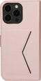 Mobiparts hoesje geschikt voor Apple iPhone 15 Pro Max - Wallet/Boekhoesje - Eco Leer - Magneet Sluiting - Opberg vakken - Roze