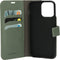 Mobiparts hoesje geschikt voor Apple iPhone 15 Pro Max - Wallet/Boekhoesje - Eco Leer - Magneet Sluiting - Opberg vakken - Groen