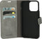 Mobiparts hoesje geschikt voor Apple iPhone 15 Pro Max - Wallet/Boekhoesje - Eco Leer - Magneet Sluiting - Opberg vakken - Grijs
