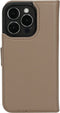 Mobiparts hoesje geschikt voor Apple iPhone 15 Pro - Wallet 2-in-1 Boekhoesje - MagSafe - Echt Leder - Uitneembare Case - Sterke Magneet Sluiting - Contactloos betalen - Beige