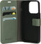 Mobiparts hoesje geschikt voor Apple iPhone 15 Pro - Wallet/Boekhoesje - Eco Leer - Magneet Sluiting - Opberg vakken - Groen