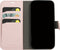 Mobiparts hoesje geschikt voor Apple iPhone 15 Pro - Wallet/Boekhoesje - Eco Leer - Magneet Sluiting - Opberg vakken - Roze