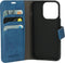 Mobiparts hoesje geschikt voor Apple iPhone 15 Pro - Wallet/Boekhoesje - Eco Leer - Magneet Sluiting - Opberg vakken - Blauw