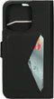 Mobiparts hoesje geschikt voor Apple iPhone 15 Pro - Wallet/Boekhoesje - Eco Leer - Magneet Sluiting - Opberg vakken - Zwart
