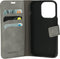 Mobiparts hoesje geschikt voor Apple iPhone 15 Pro - Wallet/Boekhoesje - Eco Leer - Magneet Sluiting - Opberg vakken - Grijs