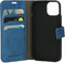 Mobiparts hoesje geschikt voor Apple iPhone 15 - Wallet/Boekhoesje - Eco Leer - Magneet Sluiting - Opberg vakken - Blauw