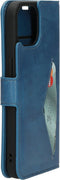Mobiparts hoesje geschikt voor Apple iPhone 15 - Wallet/Boekhoesje - Eco Leer - Magneet Sluiting - Opberg vakken - Blauw