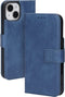 Mobiparts hoesje geschikt voor Apple iPhone 15 - Wallet/Boekhoesje - Eco Leer - Magneet Sluiting - Opberg vakken - Blauw