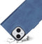 Mobiparts hoesje geschikt voor Apple iPhone 15 - Wallet/Boekhoesje - Eco Leer - Magneet Sluiting - Opberg vakken - Blauw