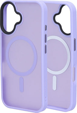 Mobiparts hoesje geschikt voor Apple iPhone 16 - Hardcover - MagSafe - Roze Paars