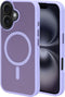 Mobiparts hoesje geschikt voor Apple iPhone 16 - Hardcover - MagSafe - Roze Paars