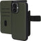 Mobiparts hoesje geschikt voor Apple iPhone 16 - Wallet 2-in-1 Boekhoesje - MagSafe - Echt Leder - Uitneembare Case - Sterke Magneet Sluiting - Contactloos betalen - Groen