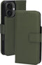Mobiparts hoesje geschikt voor Apple iPhone 16 - Wallet 2-in-1 Boekhoesje - MagSafe - Echt Leder - Uitneembare Case - Sterke Magneet Sluiting - Contactloos betalen - Groen