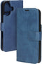 Mobiparts hoesje geschikt voor Apple iPhone 16 - Wallet/Boekhoesje - Eco Leer - Magneet Sluiting - Opberg vakken - Blauw