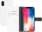 Mobiparts hoesje geschikt voor Apple iPhone X/10 Apple iPhone Xs - Saffiano Wallet/Portemonnee hoesje - Magneet Sluiting - 3 Opbergvakken - Wit