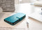 Mobiparts hoesje geschikt voor Apple iPhone XR - Saffiano Wallet/Portemonnee hoesje - Magneet Sluiting - 3 Opbergvakken - Blauw Turquoise