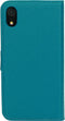 Mobiparts hoesje geschikt voor Apple iPhone XR - Saffiano Wallet/Portemonnee hoesje - Magneet Sluiting - 3 Opbergvakken - Blauw Turquoise