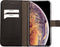 Mobiparts hoesje geschikt voor Apple iPhone XS Max - Saffiano Wallet/Portemonnee hoesje - Magneet Sluiting - 3 Opbergvakken - Zwart