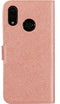 Mobiparts hoesje geschikt voor Huawei P20 Lite (2018) - Saffiano Wallet/Portemonnee hoesje - Magneet Sluiting - 3 Opbergvakken - Roze