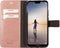 Mobiparts hoesje geschikt voor Huawei P20 Lite (2018) - Saffiano Wallet/Portemonnee hoesje - Magneet Sluiting - 3 Opbergvakken - Roze