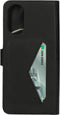 Mobiparts hoesje geschikt voor Oppo A17 - Wallet/Boekhoesje - Eco Leer - Magneet Sluiting - Opberg vakken - Zwart
