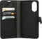 Mobiparts hoesje geschikt voor Oppo A17 - Wallet/Boekhoesje - Eco Leer - Magneet Sluiting - Opberg vakken - Zwart