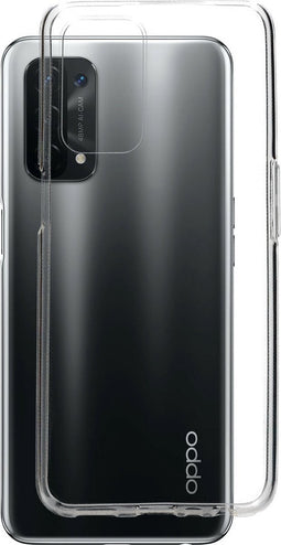 Mobiparts hoesje geschikt voor OPPO A54 5G Oppo A74 5G - Zacht TPU - Schokabsorberend TPU - Grip Coating - Transparant