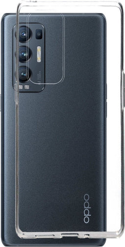 Mobiparts hoesje geschikt voor Oppo Find X3 Neo - Zacht TPU - Schokabsorberend TPU - Grip Coating - Transparant