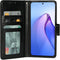 Mobiparts hoesje geschikt voor Oppo Reno8 Pro - Wallet/Boekhoesje - Eco Leer - Magneet Sluiting - Opberg vakken - Zwart