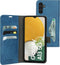 Mobiparts hoesje geschikt voor Samsung Galaxy A04s/A13 5G - Wallet/Boekhoesje - Eco Leer - Magneet Sluiting - Opberg vakken - Blauw