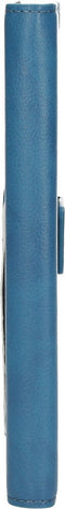 Mobiparts hoesje geschikt voor Samsung Galaxy A12 - Wallet/Boekhoesje - Eco Leer - Magneet Sluiting - Opberg vakken - Blauw