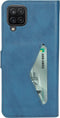 Mobiparts hoesje geschikt voor Samsung Galaxy A12 - Wallet/Boekhoesje - Eco Leer - Magneet Sluiting - Opberg vakken - Blauw